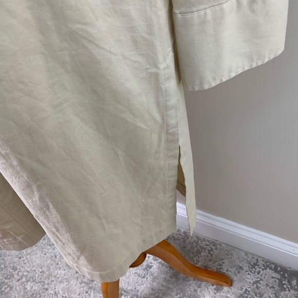 Theory Cream Tan Button Down Dress - Picture 5 of 9